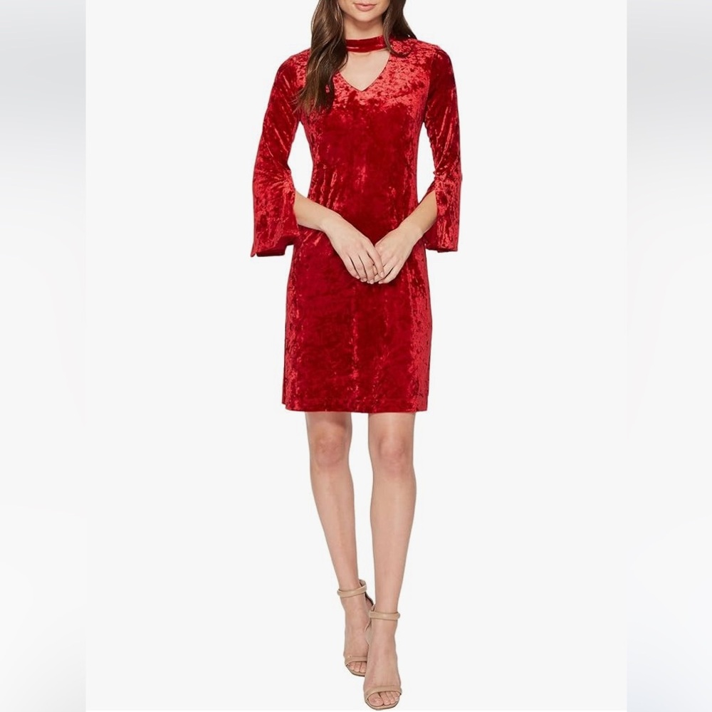 Faux Velvet Cutout Deess